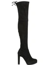 Stuart Weitzman Highland Leather Over-the-knee Boots In Black