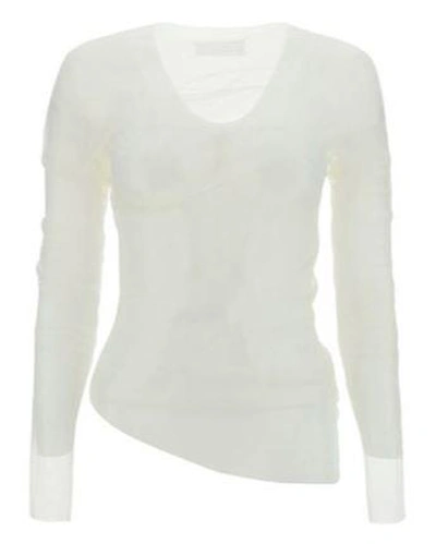 Maison Margiela Women's Top Long Sleeve In White