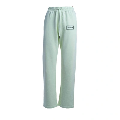 Off-white Trousers In Green