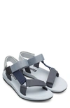 Camper Match Strap Sandals In Grey Multi