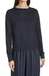 Vince Linen Pullover In Coastal