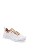 Apl Athletic Propulsion Labs Techloom Phantom Running Shoe In White / Caramel