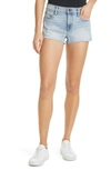 Frame Le Cutoff Fray Hem Denim Shorts In Kerouac