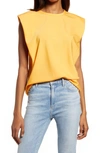 FRENCH CONNECTION SHOULDER PAD CREPE TANK,72QNR