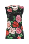 DOLCE & GABBANA DOLCE & GABBANA FLORAL PRINT KNITTED TOP