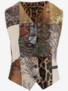 DOLCE & GABBANA DOLCE & GABBANA PATCHWORK VEST