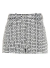 GIVENCHY GIVENCHY 4G JACQUARD DENIM SHORTS