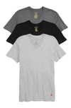 Polo Ralph Lauren 3-pack Slim Fit V-neck T-shirts