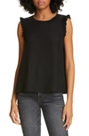 Cinq À Sept Tous Les Jours Lenore Crewneck Sleeveless Silk Top