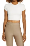 ALO YOGA RIB CROP TOP,W1396R