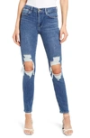 FRAME LE HIGH SKINNY ANKLE JEANS,LHSK793