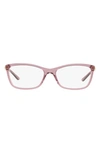 Versace 54mm Optical Glasses In Trans Purple