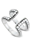 Samuel B Jewelry Sterling Silver Double Band Open Ring In Silver