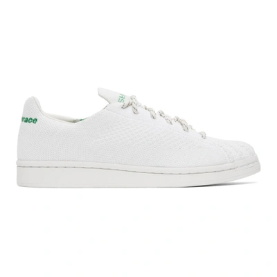 Adidas Originals By Pharrell Williams White Humanrace Primeknit Superstar Trainers In Core White / Core Wh