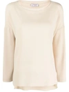 ALBERTO BIANI BLOUSE IN BEIGE CADY