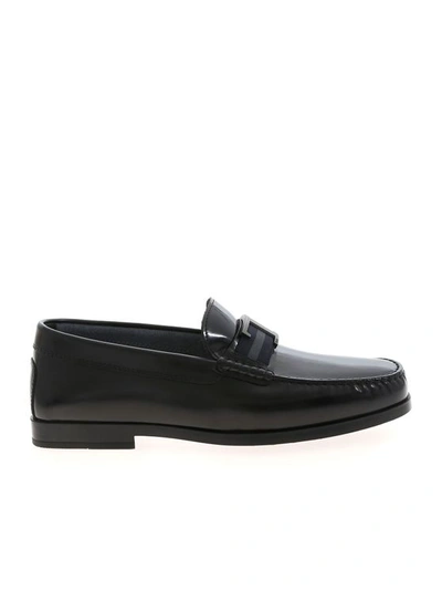 Tod's Men's Xxm17c0ct50aktb999 Black Leather Loafers