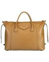 Givenchy Medium Antigona Soft Satchel Bag In Calfskin In 913 Tan