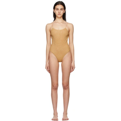 Oseree Maillot Lumiere Swimsuits In Gold