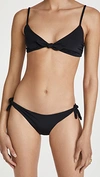 Mara Hoffman Carla Knotted Bikini Top In Black