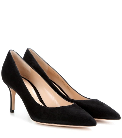 Gianvito Rossi Gianvito 70 Suede Pumps In Black