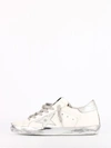 Golden Goose Super-star Leather Upper Laminated Star Metal Lettering In White
