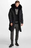 KARL LAGERFELD PLAID DOWN & FEATHER PARKA,LO0D0039