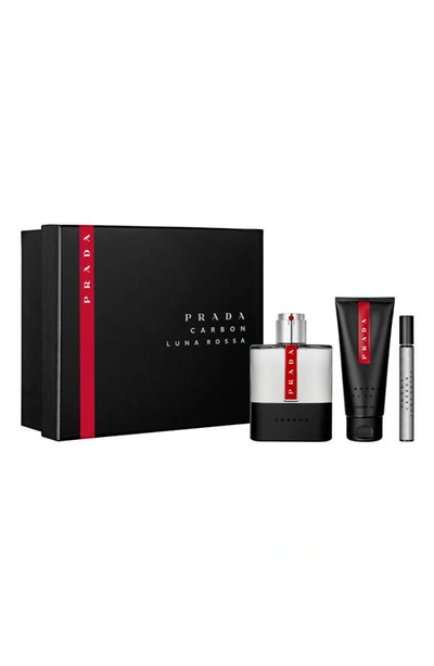 Prada Luna Rossa Carbon Eau De Toilette 3-piece Gift Set ($144 Value)