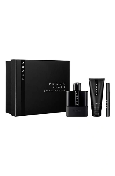 Prada Luna Rossa Black Eau De Parfum 3-piece Gift Set ($152 Value)