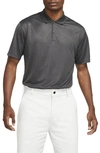 Nike Dri-fit Golf Polo In Dark Smoke Grey/ White