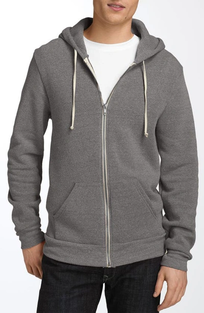 Alternative Rocky Eco-fleece Full-zip Hooded Sweatshirt In Multi