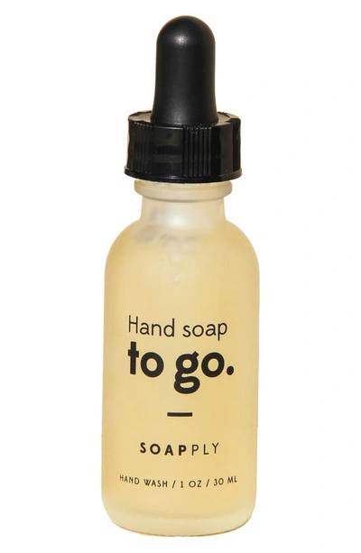 Soapply Hand Soap To Go Refillable Hand Soap Dropper In Frosted Bottle Finish