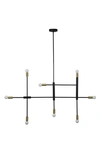 Renwil Reegler Ceiling Light Fixture In Black Powder Antique Brass