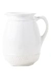 Juliska Le Panier Whitewash Pitcher - 2.5qt. In Whitewash