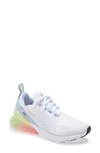 Nike Unisex Air Max 270 Se Low Top Sneakers - Big Kid In White/ Arctic Punch