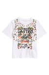 BURBERRY KIDS' FLORAL LOGO GRAPHIC TEE,8038446