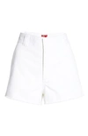 Dickies Frayed Cotton Blend Worker Shorts