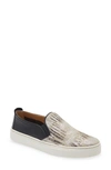 The Flexx Sneak Name Woven Slip-on Sneaker In Sand/ Black/ Kino Leather