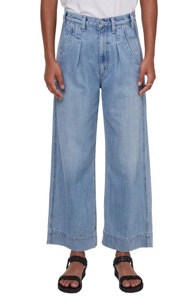Citizen Of Humanity Annina High-rise Wide-leg Organic Jeans In Blue
