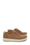 Traq By Alegria Copacetiq Lace-up Sneaker In Tan Fabric