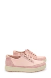 Traq By Alegria Copacetiq Lace-up Sneaker In Dusty Rose Fabric