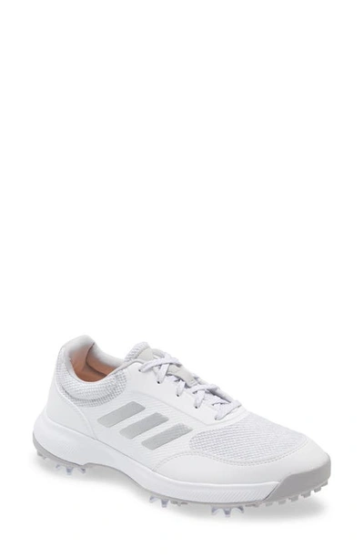 Adidas Golf Tech Response 2.0 Golf Shoe In White/ Silver