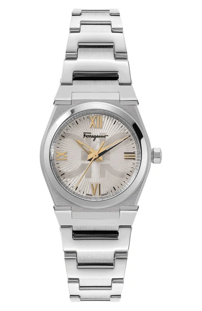 Ferragamo Salvatore  Vega Bracelet Watch, 28mm In Silver