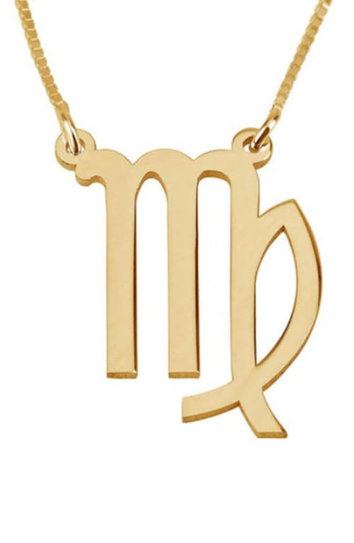 Melanie Marie Zodiac Pendant Necklace In Gold