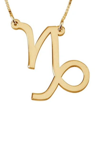 Melanie Marie Zodiac Pendant Necklace In Gold