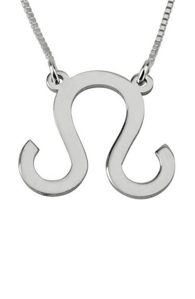 Melanie Marie Zodiac Pendant Necklace In Silver