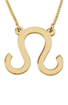 Melanie Marie Zodiac Pendant Necklace In Gold