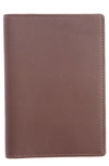 Royce Rfid Leather Passport Case In Brown