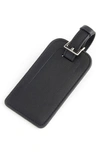 Royce Leather Luggage Tag In Black
