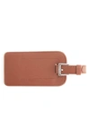 Royce Leather Luggage Tag In Tan