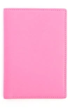 Royce Rfid Leather Passport Case In Bright Pink